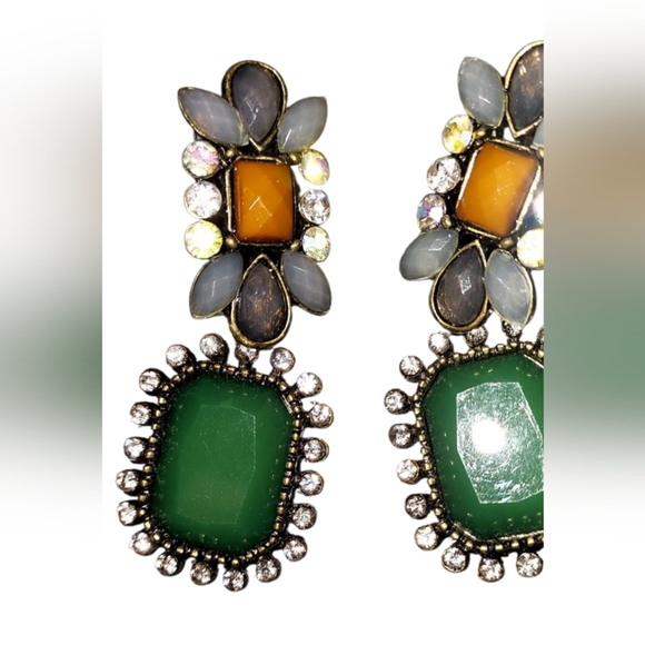 JEWEL FEATHER EARRINGS - Picture 4 of 4